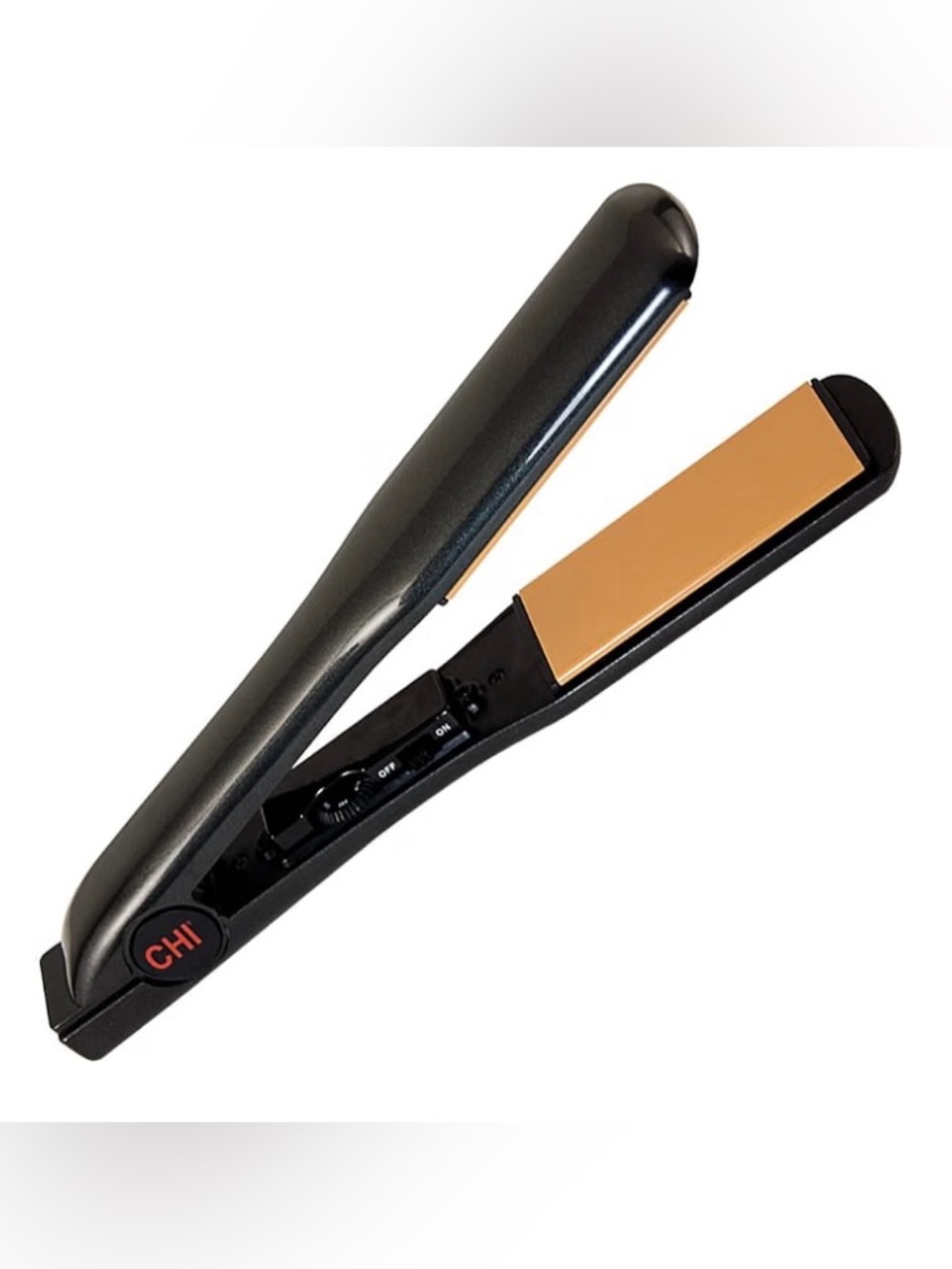 CHI 1.5” Tourmaline 1.5” plates Hair Straightener Black Onyx with thermal mat.